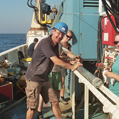 Sedimentkern aus dem Mittelmeer